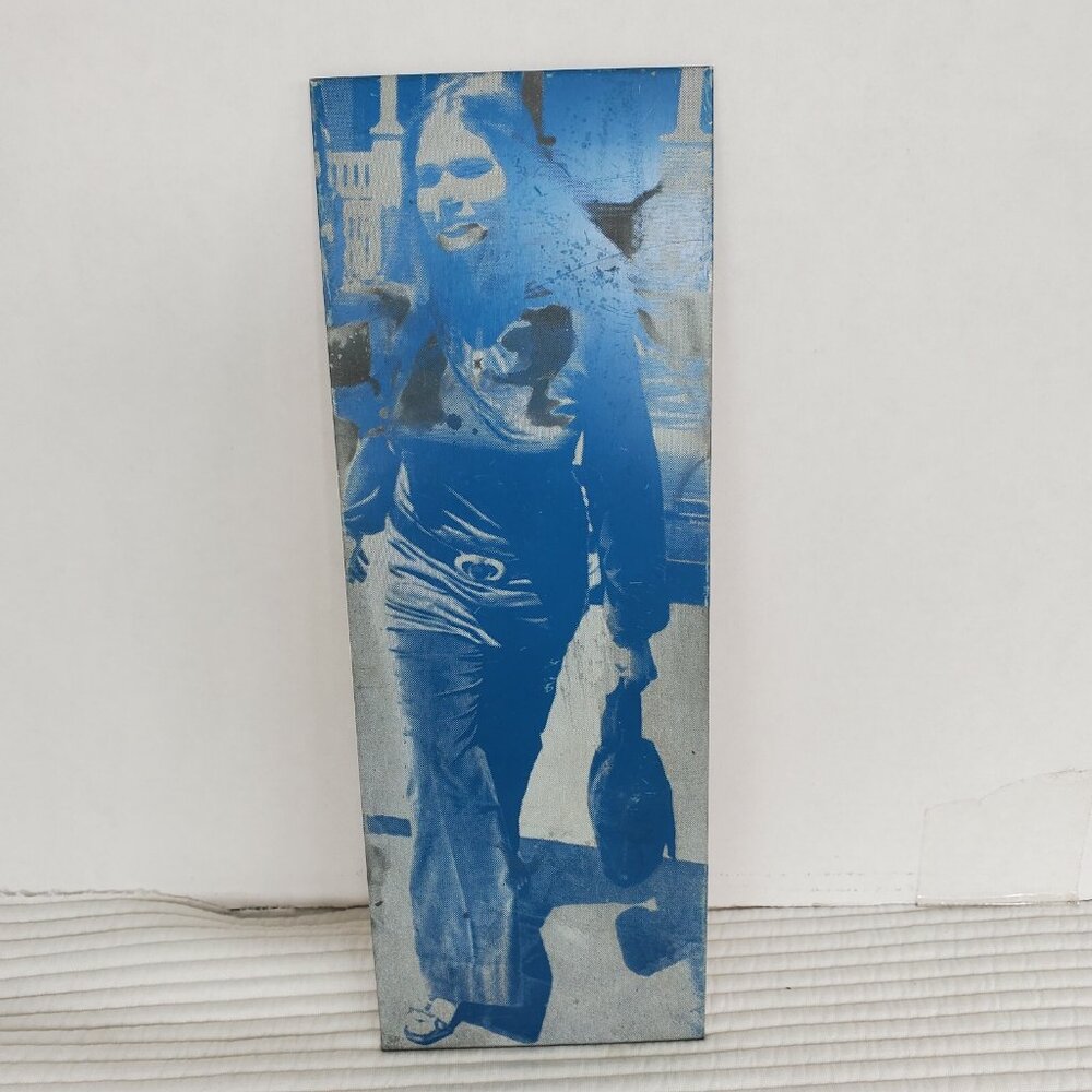 Metal Printing Plate Photo 3.5x10 Vintage Women Model Pants Negatives 60's 70s - Picture 2 of 4